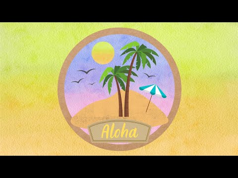 how to make: greeting card • aloha • tutorial • diy