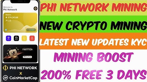 #PHI NETWORK MINING | NEW CRYPTO MINING FREE | KYC FULL UPDATES 💯