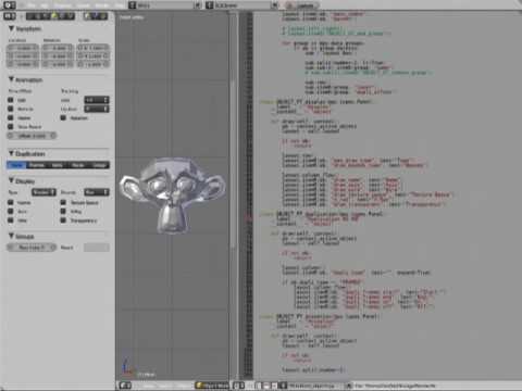 Blender 2.5 Custom Python Driven Interface