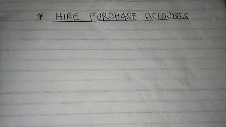 HIRE PURCHASE ACCOUNTS PART 1