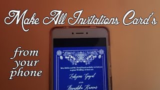 how to make invitation card in android || invitation card || wedding card kaise banaye 📲 screenshot 4