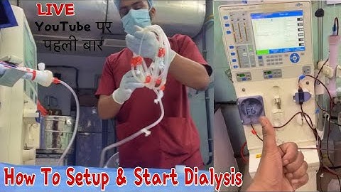 How to Setup Dialysis Machine | Priming & initiate Hemodialysis