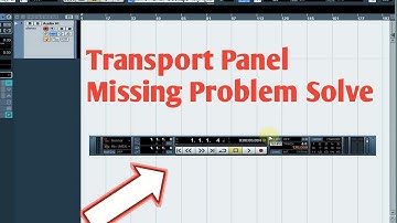 Cubase 5 Transport Hide Problem । Cubase 5 Transport Panel Setting Taturial Cubase 5 Junaid Producti