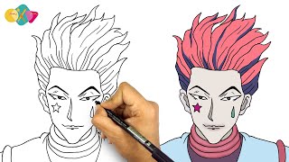 رسم هيسوكا من انمي القناص خطوة بخطوة || تعليم الرسم للمبتدئين