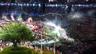 Team GB enter the Olympic Stadium - Opening Ceremony London 2012 'We could be heroes'