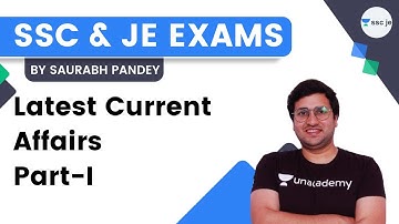 Latest Current Affairs Part-1 | SSC JE | Saurabh Kumar Pandey
