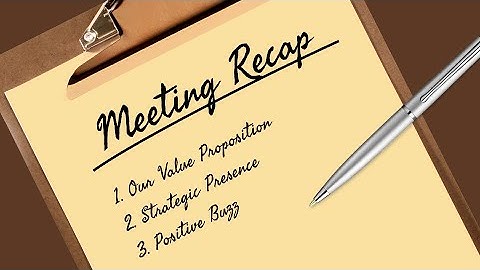 Making a Meeting Summary using AI Video | Template