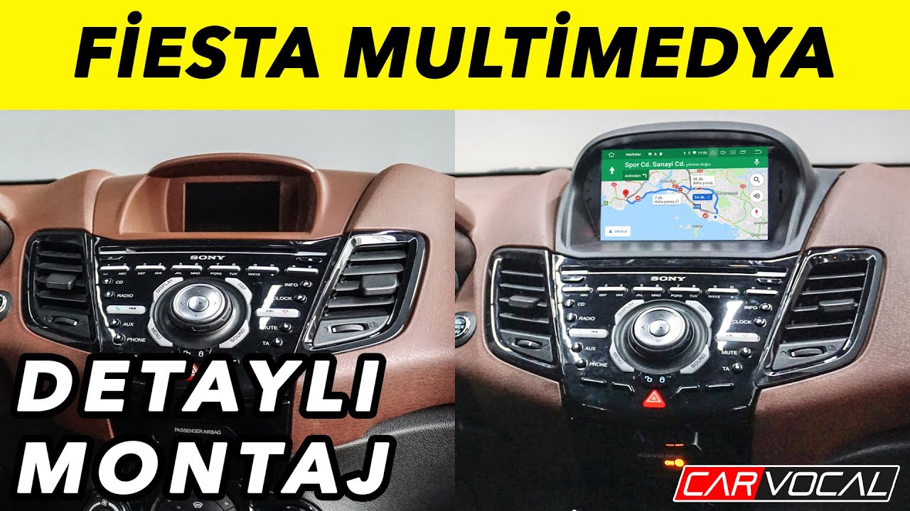 Ford Fiesta Multimedya Detaylı Montaj - YouTube