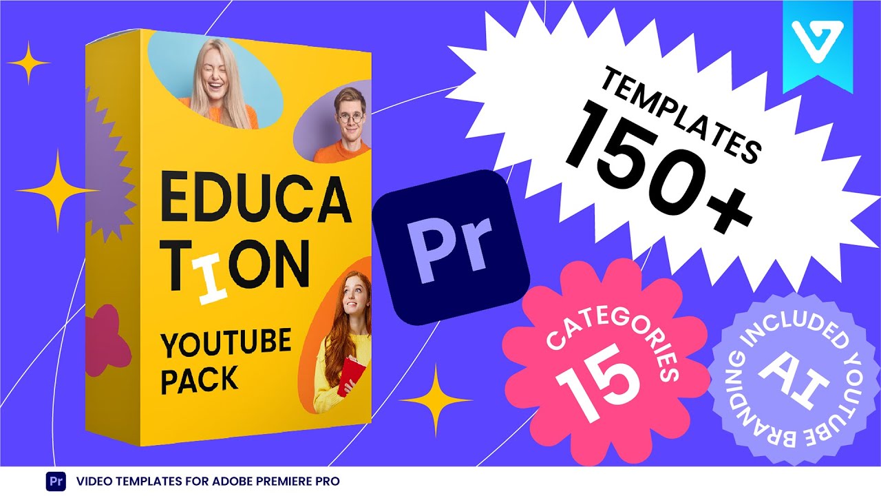 YouTube Education Pack Video Templates for Premiere Pro YouTube
