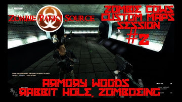 Zombie Panic! Source - Zombie Cows Custom Maps Session #2: Armory Woods, Rabbit Hole, Zomboeing