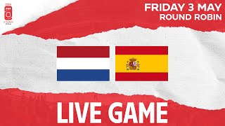 LIVE | Netherlands vs. Spain | 2024 IIHF Ice Hockey World Championship | Division I - Group B