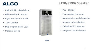 Algo IP Paging Webinar