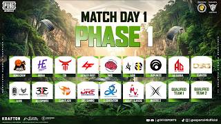 PUBGM SURVIVOR'S RUMBLE PHASE 1 DAY 1 - FT. KONG CREW 🦧, TEAM DSG 💛, HORAA and many more... screenshot 1