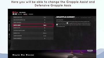 How to change Grapple Assist and Defensive Grapple Assist in EA Sports UFC 5