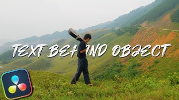 Davinci Resolve Tutorials ||   How to ADD TEXT BEHIND Objects in Davinci Resolve [Hindi]