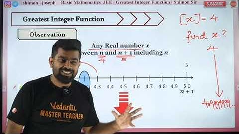 JEE 2025 | Greatest Integer Function - GIF | JEE Maths | Shimon Sir