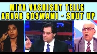 SHOCKING: Arnab Goswami KICKS Actress Mita Vashisht Out Of His Debate