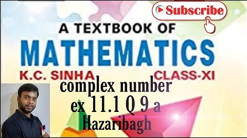 KC Sinha class 11 complex number solutions 📝🔥