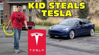 Kid Temper Tantrum Steals Tesla Original