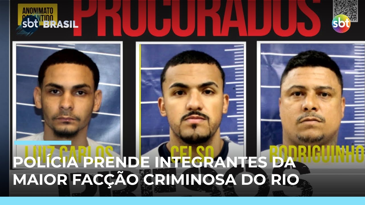 Após megaoperação, polícia prende mais suspeitos de integrar maior facção do Rio | #SBTBrasil