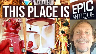 EPIC MID-CENTURY MALL & ANTIQUE SHOWROOM! | RESELL & SHOP WITH ME