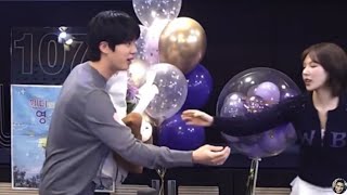 BTS Jin Taking Photos with Wendy on Youngstreet Radio Show