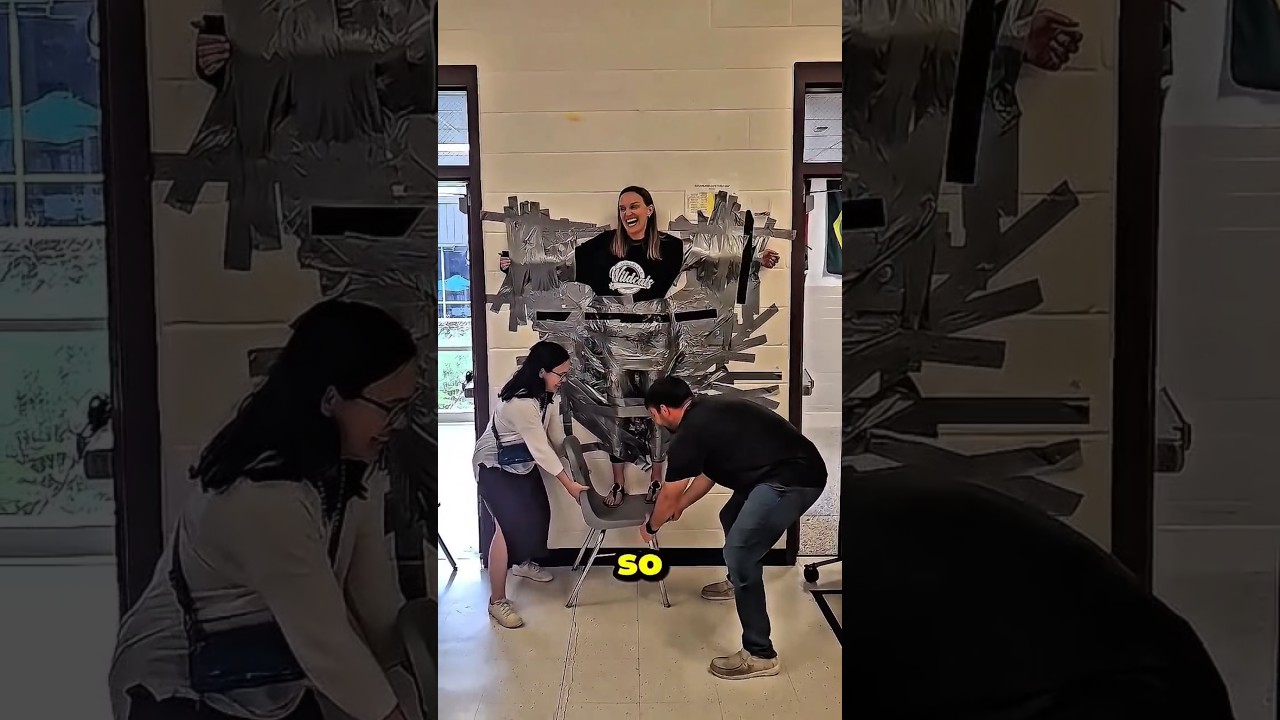 They Taped Her To The Wall 😳 