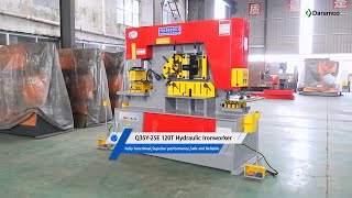 IW-120E/Q35Y--25E 120T Hydraulic Ironworker,Red gray and yellow standard version IW-120E/Q35Y--25E 120T Hydraulic Ironworker,Red gray and yellow standard version