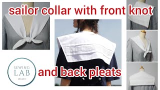 #30 Sew #sailor #collar with front knot and back #pleats
