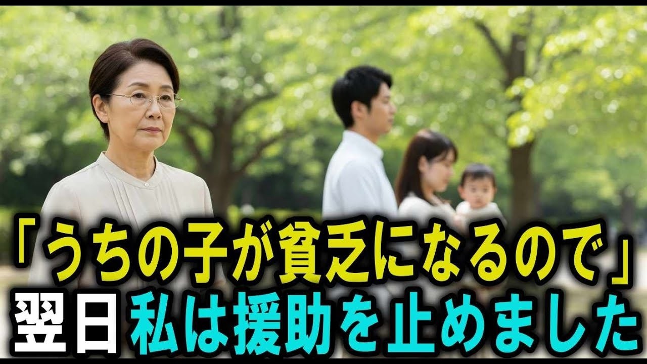 「貧乏がうつるから来ないで」──初孫の顔すら見せない嫁に、私は黙って援助を断った