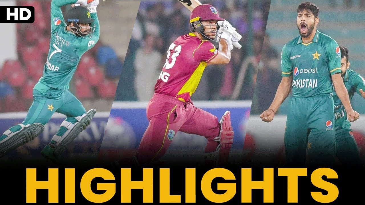 Highlights Pakistan vs West Indies T20I PCB MK2L