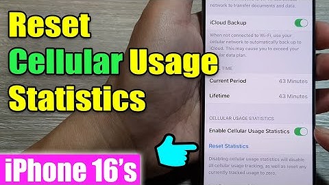 iPhone 16/16 Pro Max: How to Reset Cellular Usage Statistics