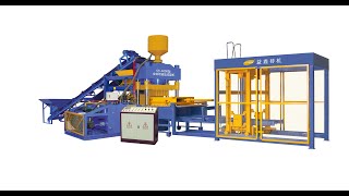 Yixin Machinery Multifunctional Fully Set Concrete Hollow Brick Manufacturing Machine QT600
