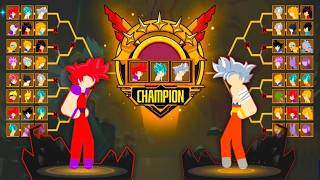 Stickman Dragon Fight - Super Stick Warriors - 3vs3 COMU SSJ RED - COMU SSJ BLUE - COMU ULTRA screenshot 1
