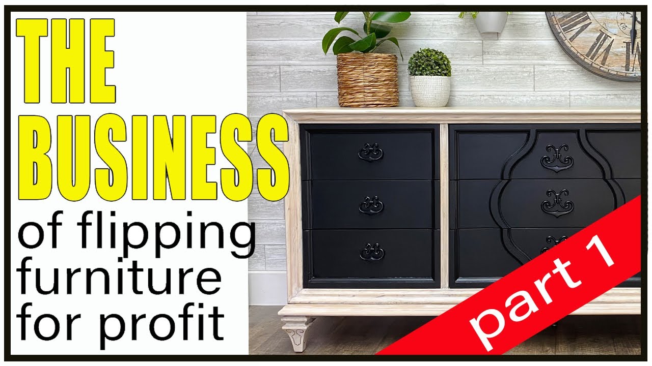 FURNITURE FLIP BUSINESS for profit PART 1 flipping as a side hustle