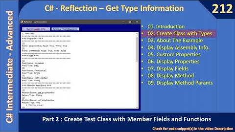 C# Reflection Assembly Info | Part 2 - Class in DLL Assembly | C# Advanced #212