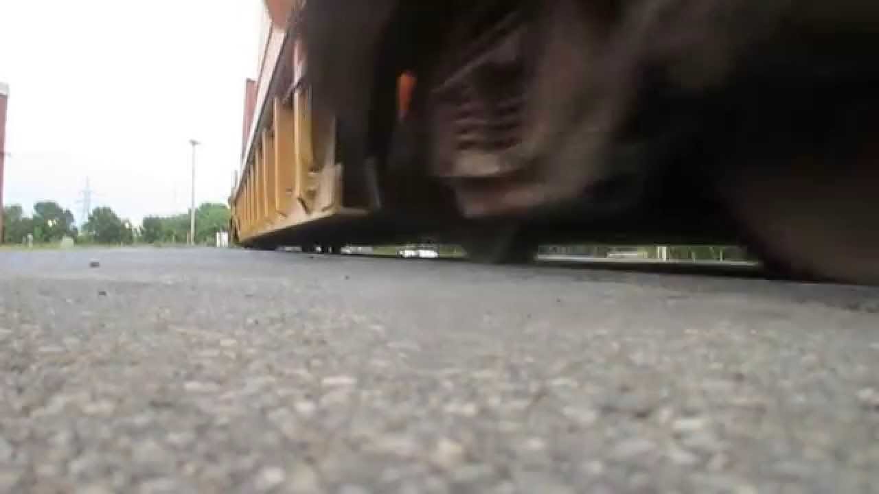 CN train almost runs over my camera! - YouTube