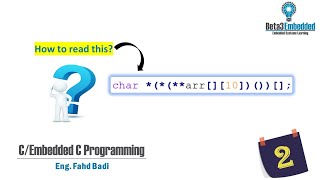 Complex Declarations in C || How to read complex declarations in C || (Part 2) [شرح بالعربي]