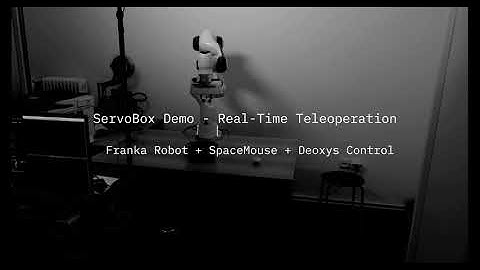 Franka Robot Teleoperation using a SpaceMouse (powered by ServoBox + Deoxys Control)
