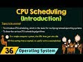 Introduction to CPU Scheduling