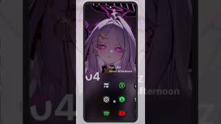free theme klwp | costume theme klwp cek bio #wallpaper #setup #yuka #bluearchiveglobal