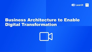 LeanIX EA Connect Days 2019 | Business Architecture to Enable Digital Transformation | Schaeffler