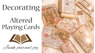 How to Decorate Altered Playing Cards | Craft With Me | JJ#163
