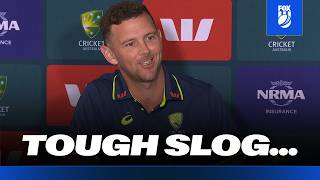 ‘Hindsight's Wonderful’ 👀 Hazlewood full of belief despite big deficit | Australia Press Conference