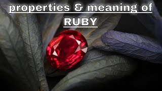Ruby Meaning Benefits and Spiritual Properties