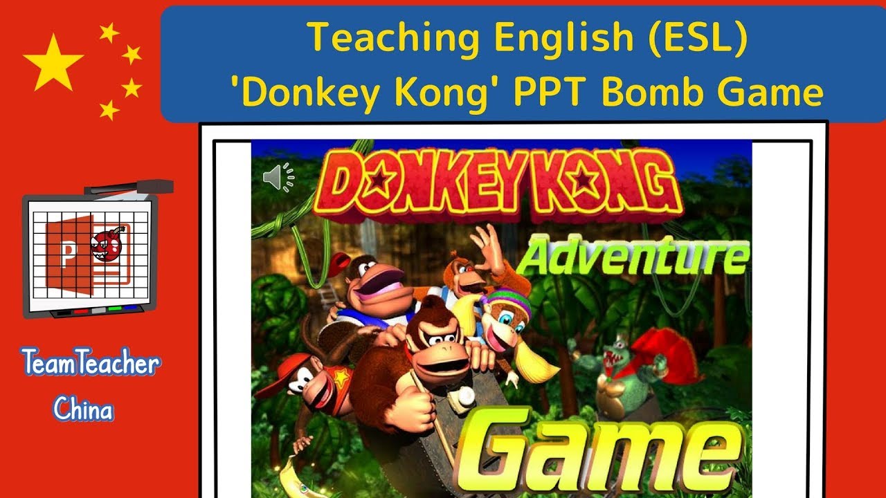 Donkey Kong PPT Game in IWB Class Lesson Plan | Classroom PPT Games ...