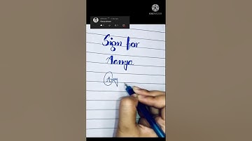 Aanya signature #shorts #skillsmaster #englishwriting #signature