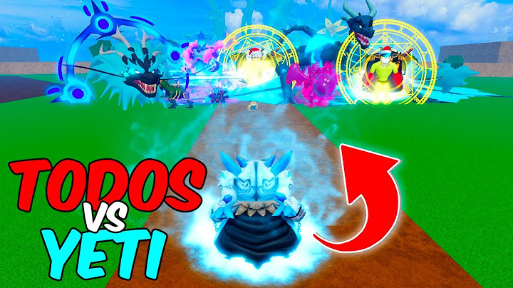 TODAS AS FRUTAS COM TRANSFORMAÇÃO VS YETI! BLOX FRUITS