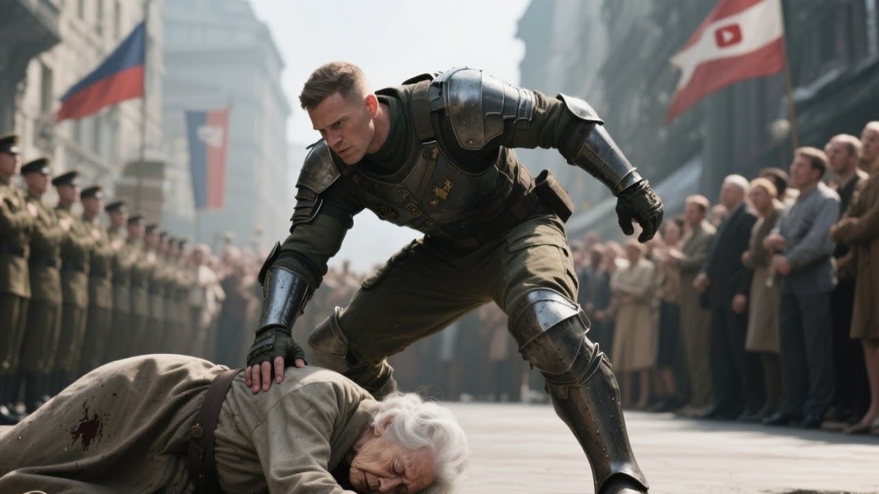 “THE HERO WHO NEVER SPOKE!”Breaks Formation To Help A Fainting Elderly Lady While Crowd Watch!