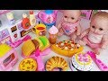 Baby doll food cooking and play doh kitchen toys house play - 토이몽